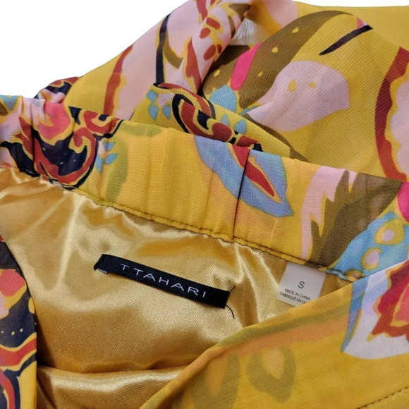 Tahari Georgette Paisley Lined Skirt Size Small - Picture 6 of 8